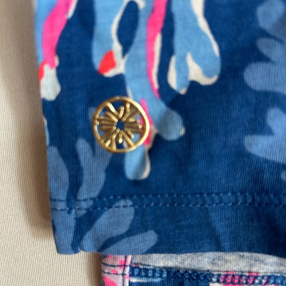 Lilly Pulitzer Pink and Blue Patterned Top - Picture 4 of 6